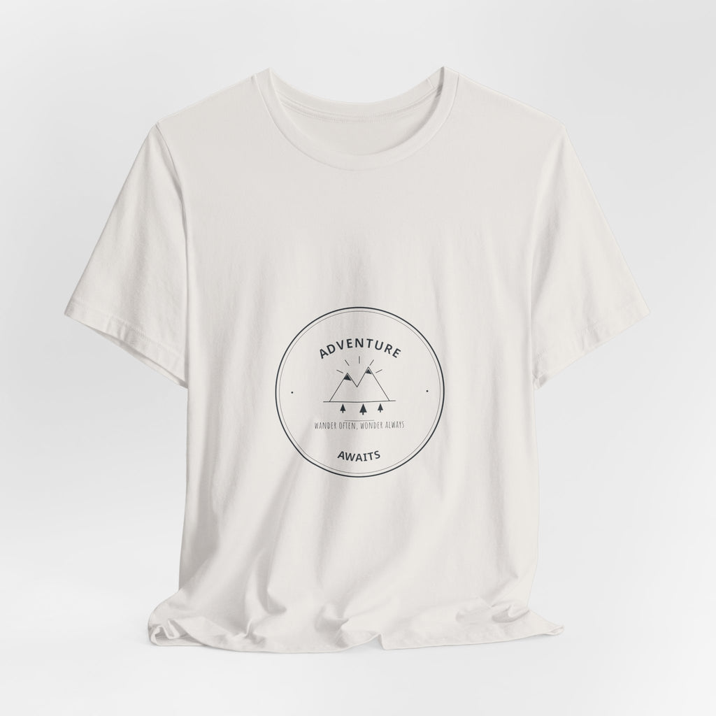 Adventure Awaits Tee for Road Trippers, Long Drives and First Coffee at a Rest Stop