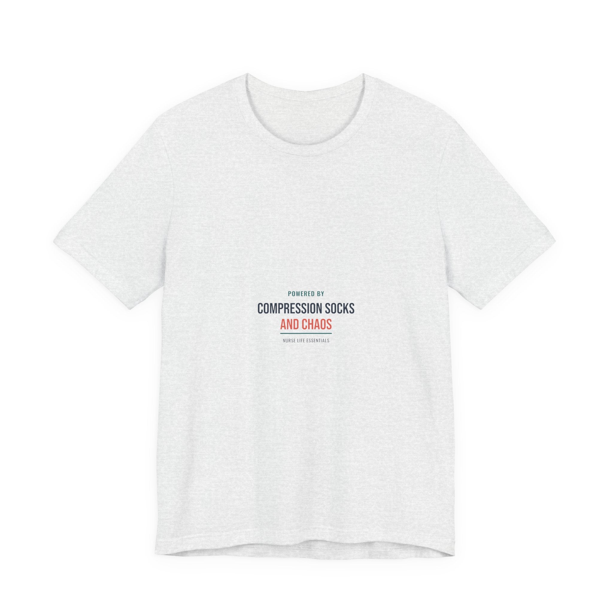 Compression Socks and Chaos Tee for Nurses, Off Shift Wear and Nurses Week Gifts