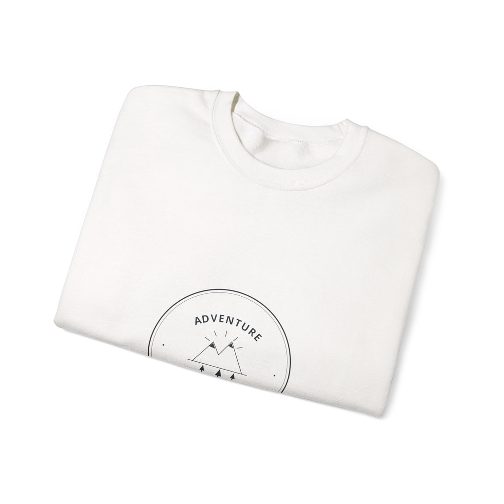 Adventure Awaits Crewneck for Road Trippers, Cold Mornings in the Van