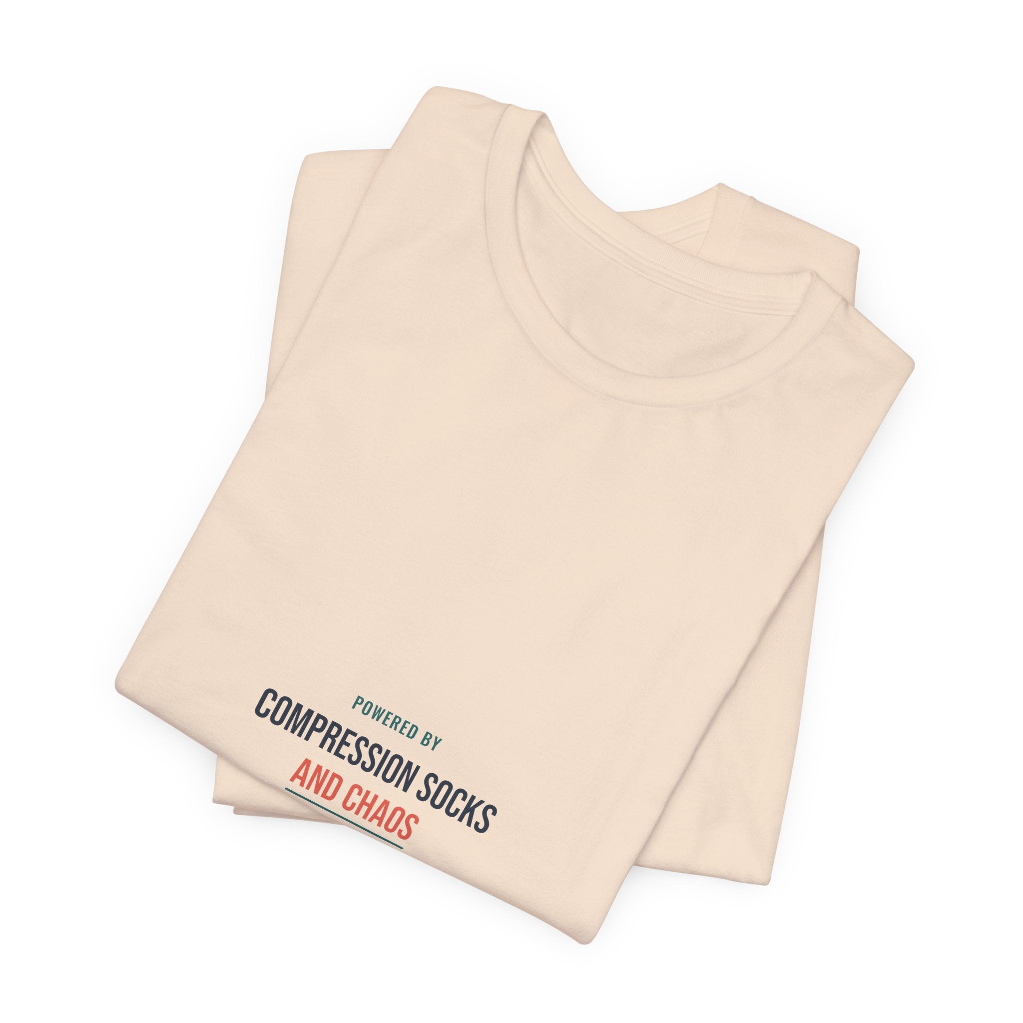 Compression Socks and Chaos Tee for Nurses, Off Shift Wear and Nurses Week Gifts