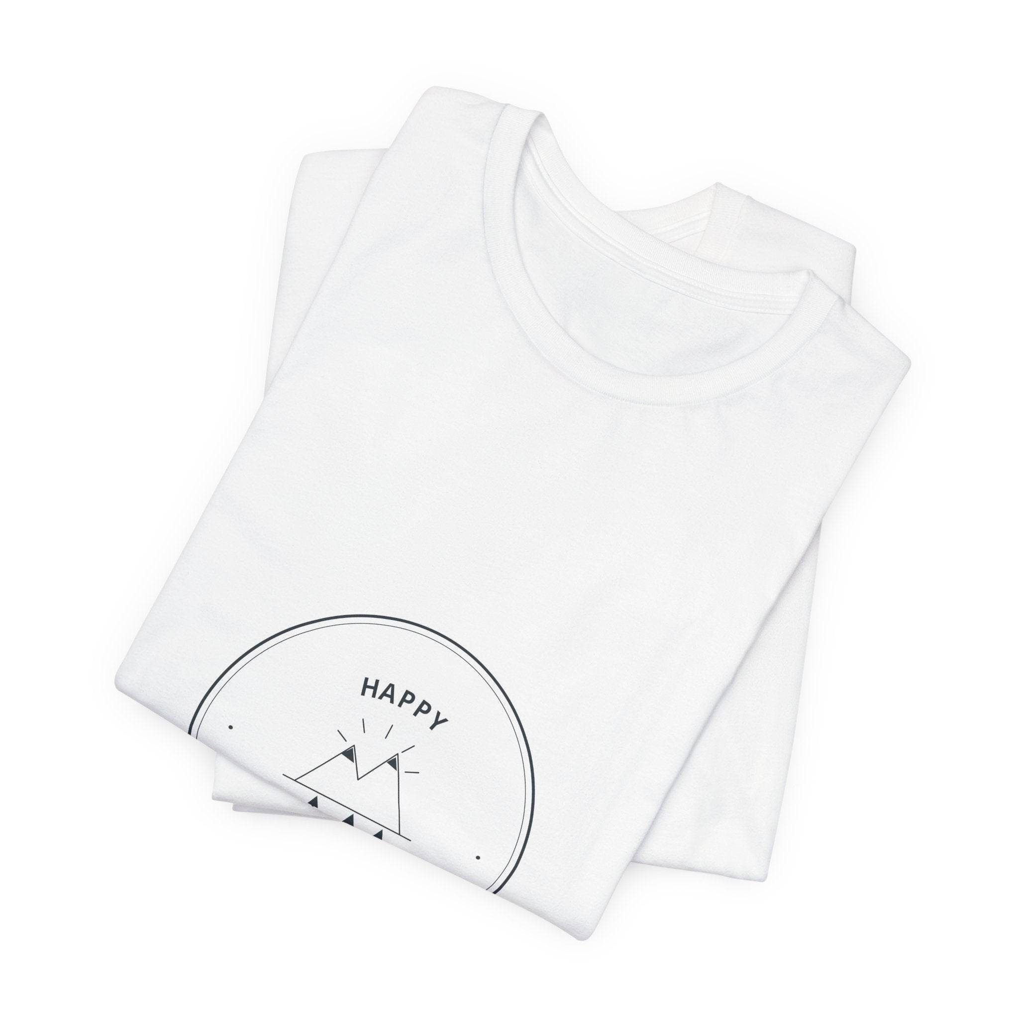 Happy Camper Tee for Weekend Campers, Campfire Nights and Slow Tent Mornings