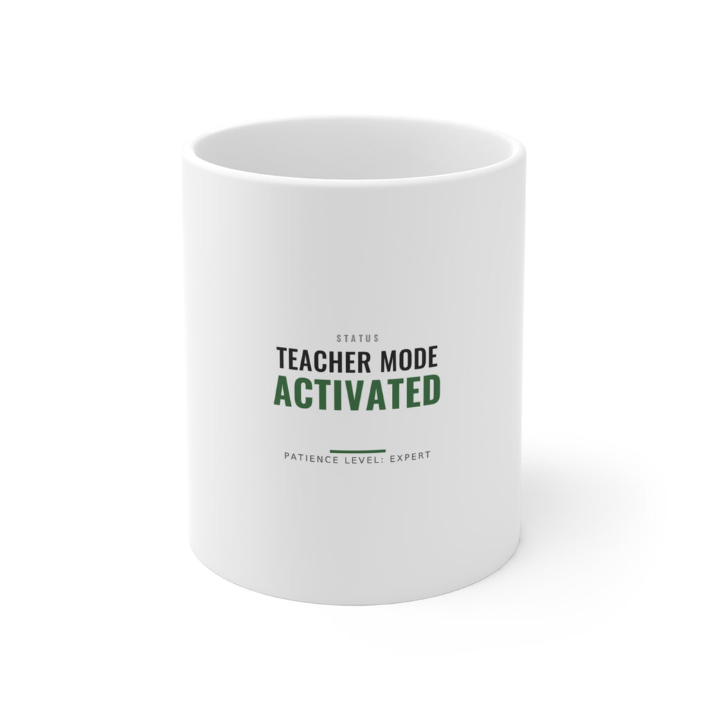 Teacher Mode Activated Mug for Teachers, Staff Room Coffee and End of Year Gifts