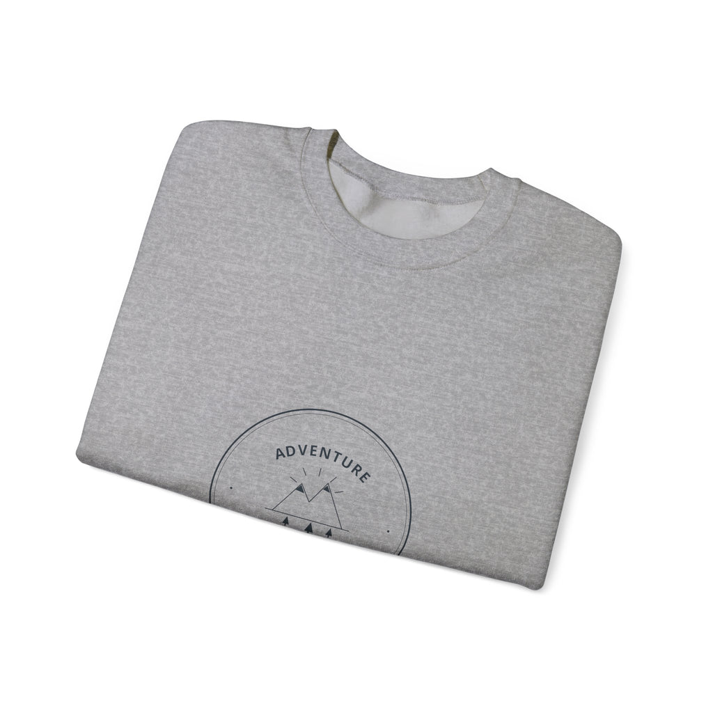 Adventure Awaits Crewneck for Road Trippers, Cold Mornings in the Van