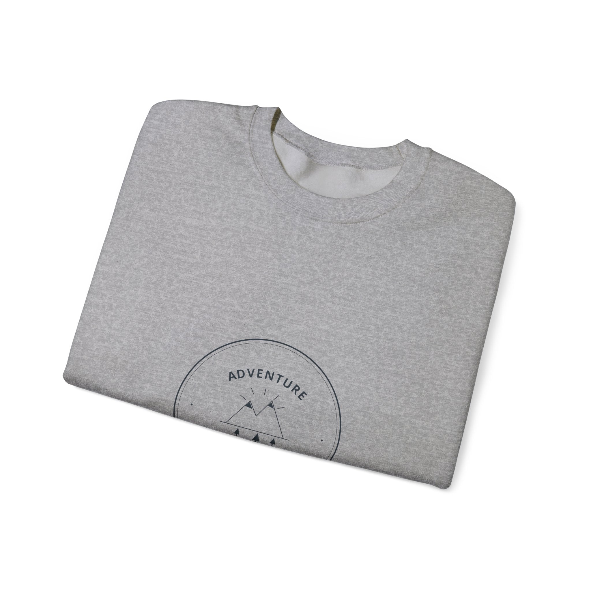 Adventure Awaits Crewneck for Road Trippers, Cold Mornings in the Van