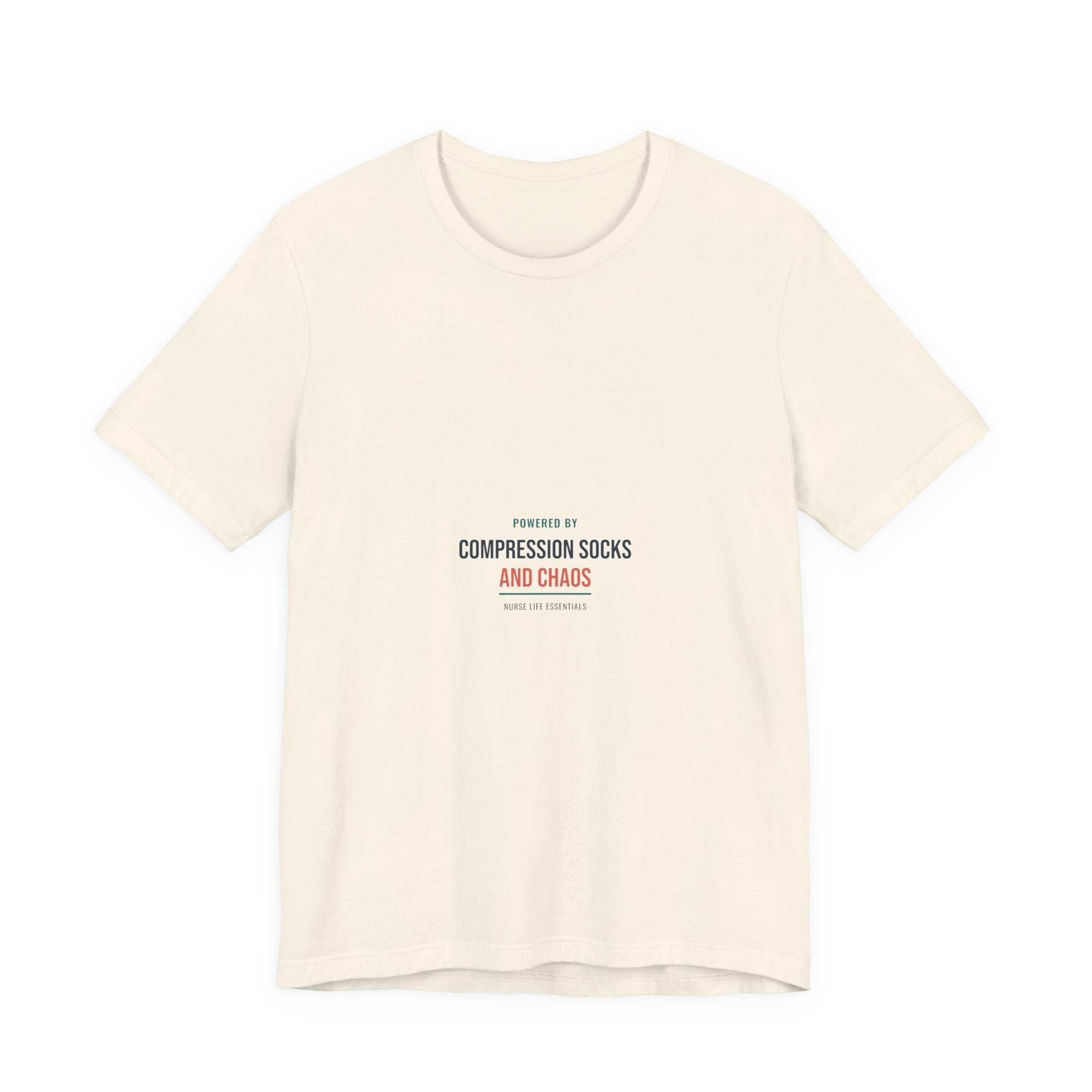 Compression Socks and Chaos Tee for Nurses, Off Shift Wear and Nurses Week Gifts