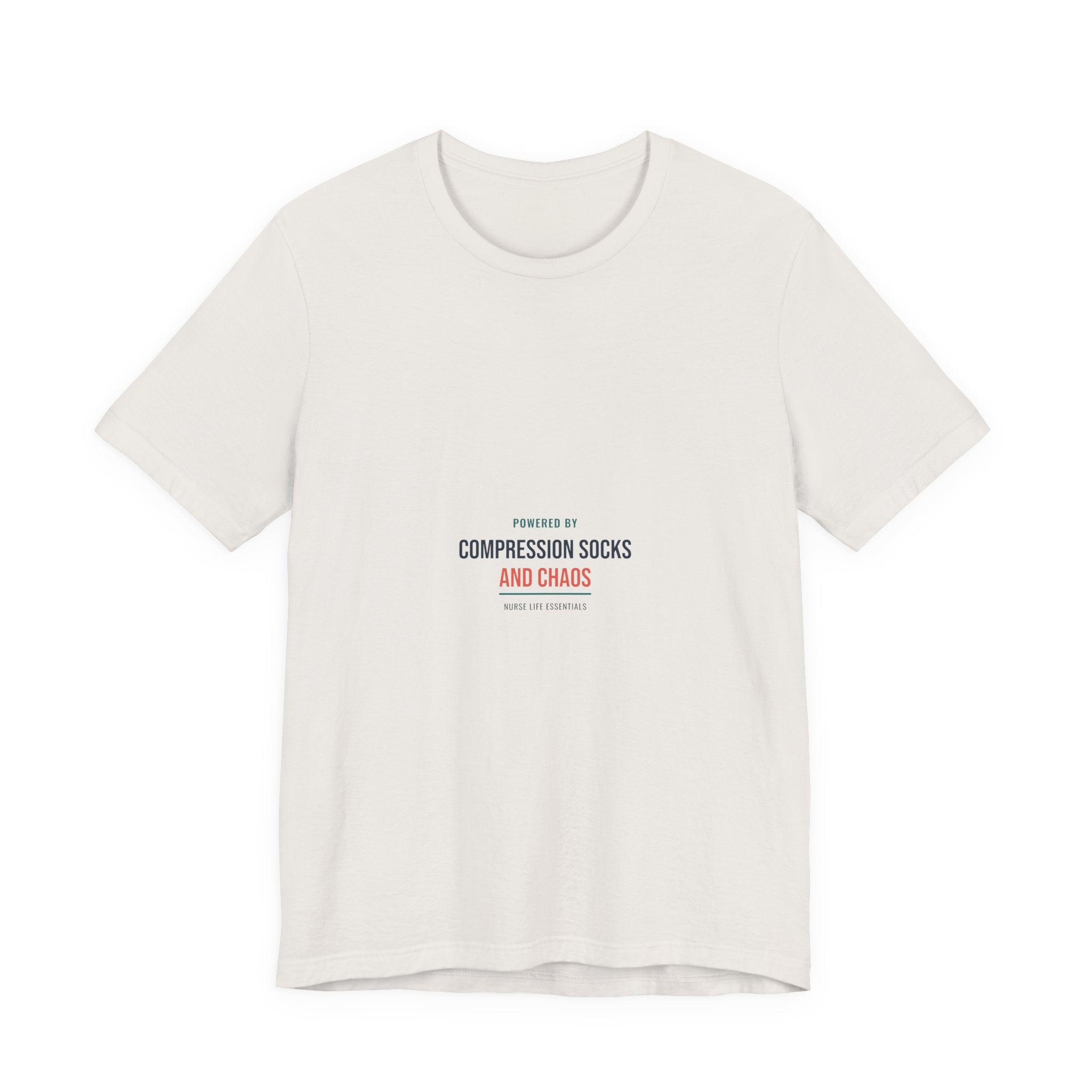 Compression Socks and Chaos Tee for Nurses, Off Shift Wear and Nurses Week Gifts