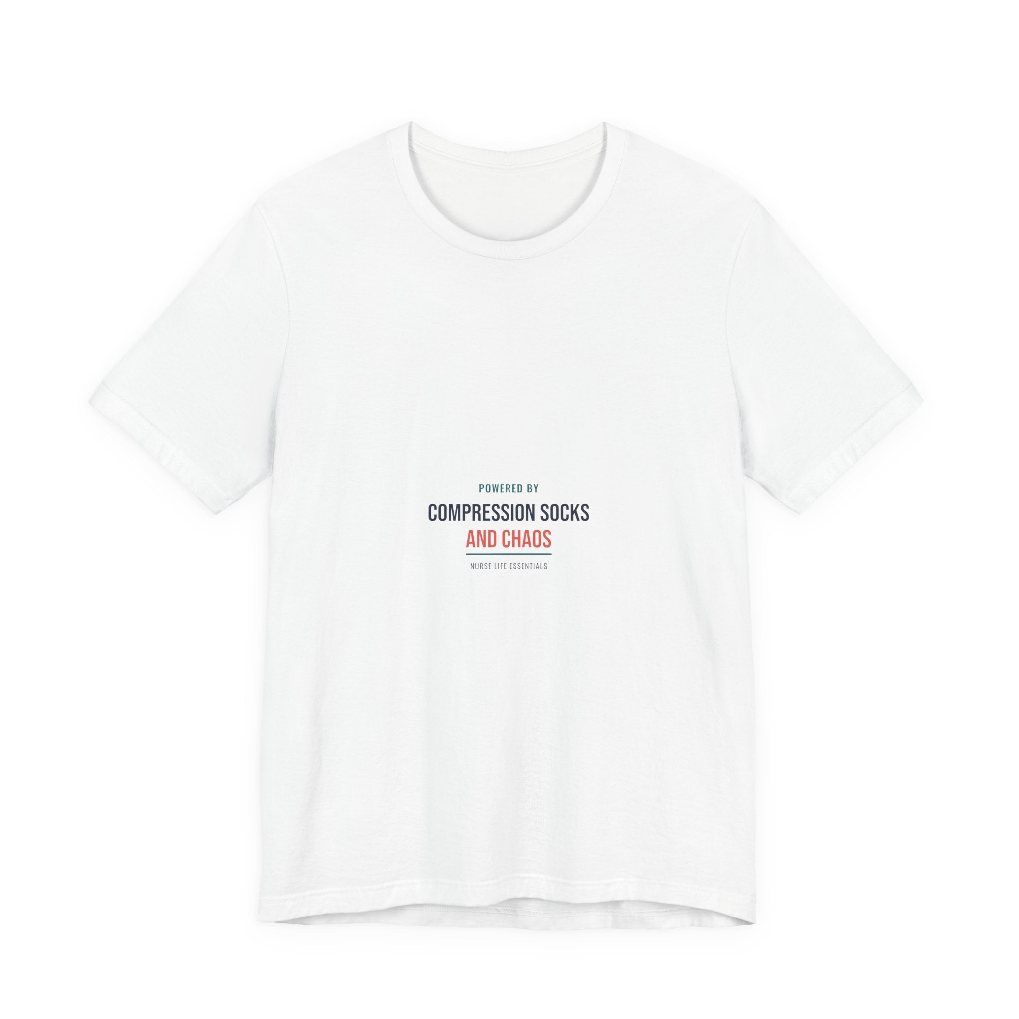 Compression Socks and Chaos Tee for Nurses, Off Shift Wear and Nurses Week Gifts