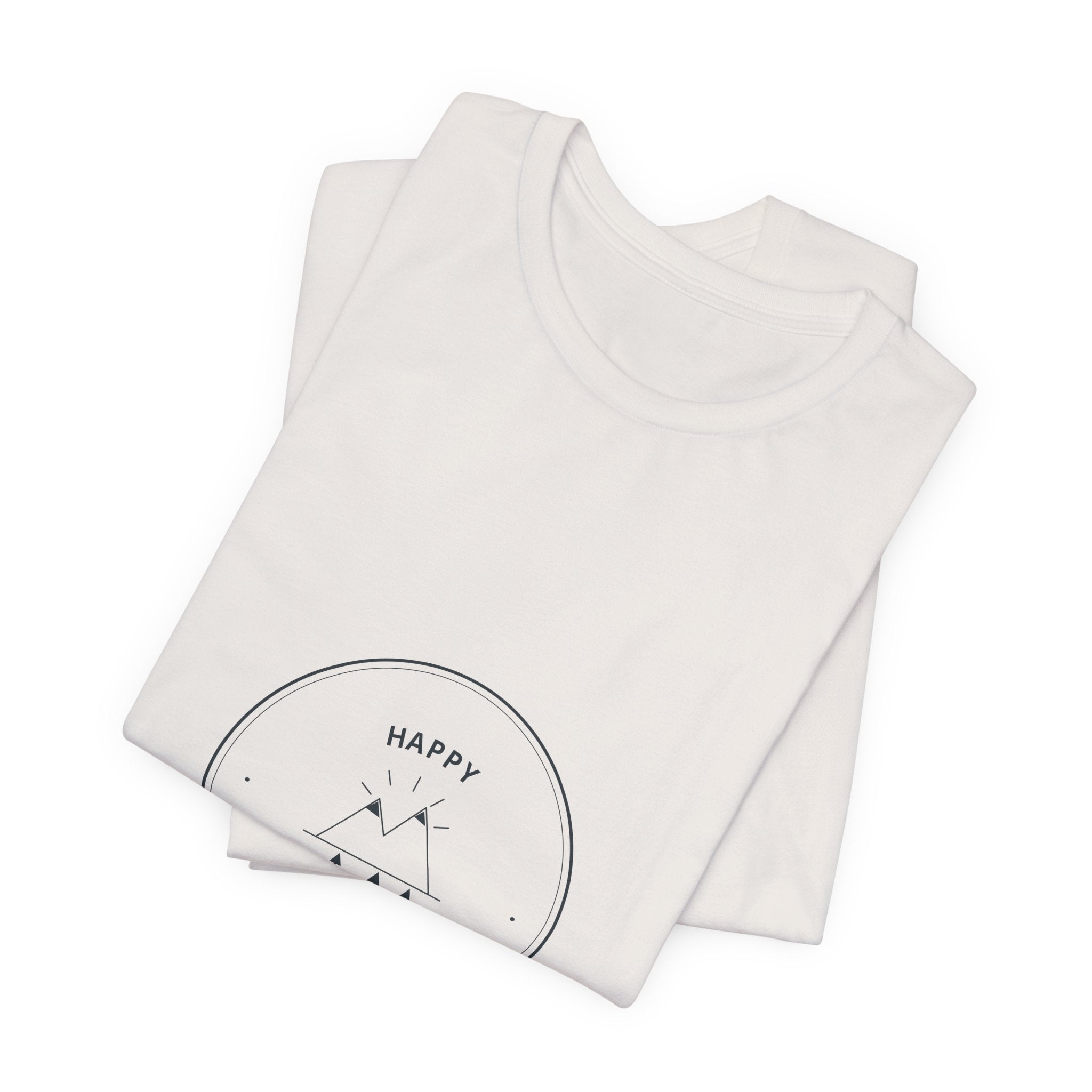Happy Camper Tee for Weekend Campers, Campfire Nights and Slow Tent Mornings