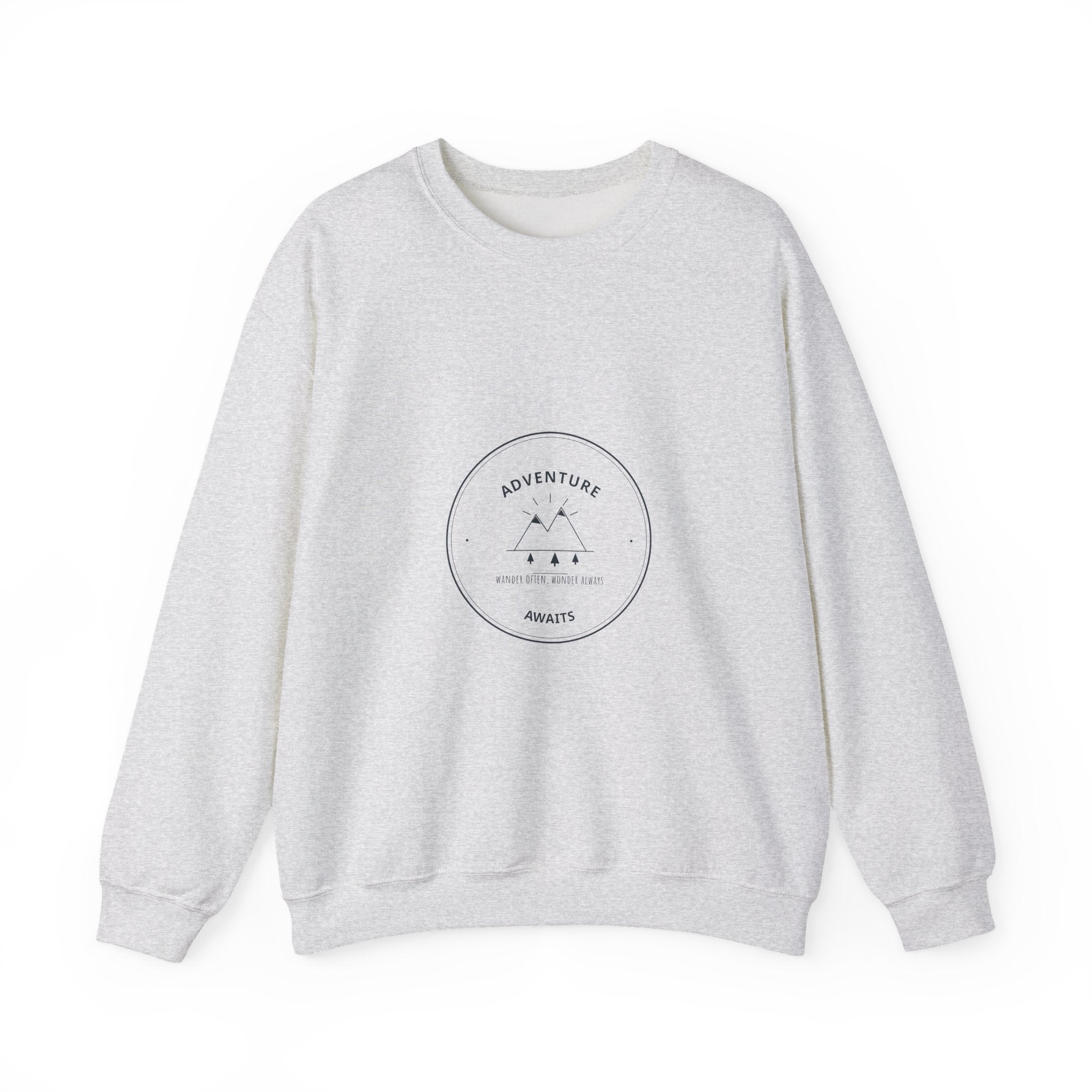 Adventure Awaits Crewneck for Road Trippers, Cold Mornings in the Van