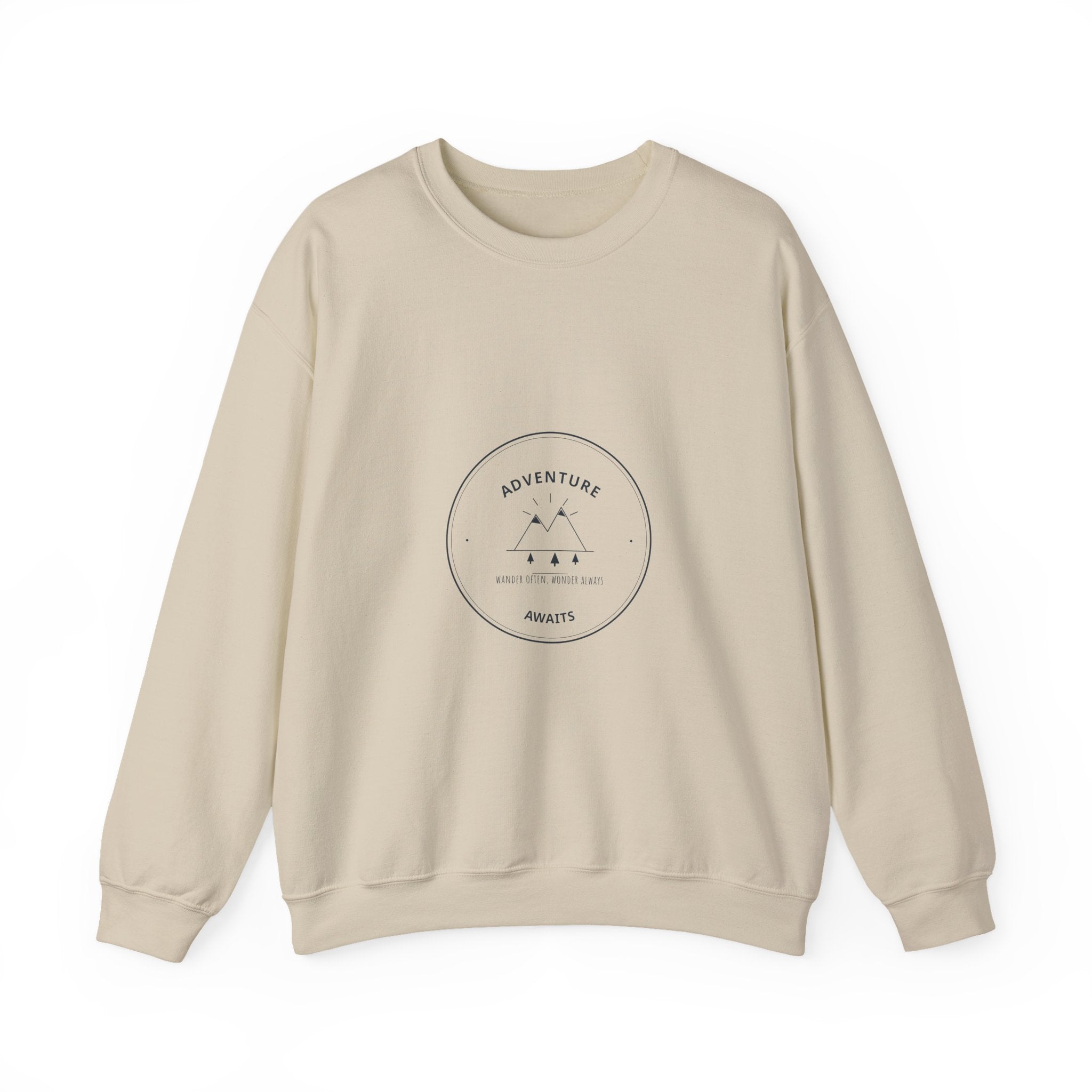 Adventure Awaits Crewneck for Road Trippers, Cold Mornings in the Van