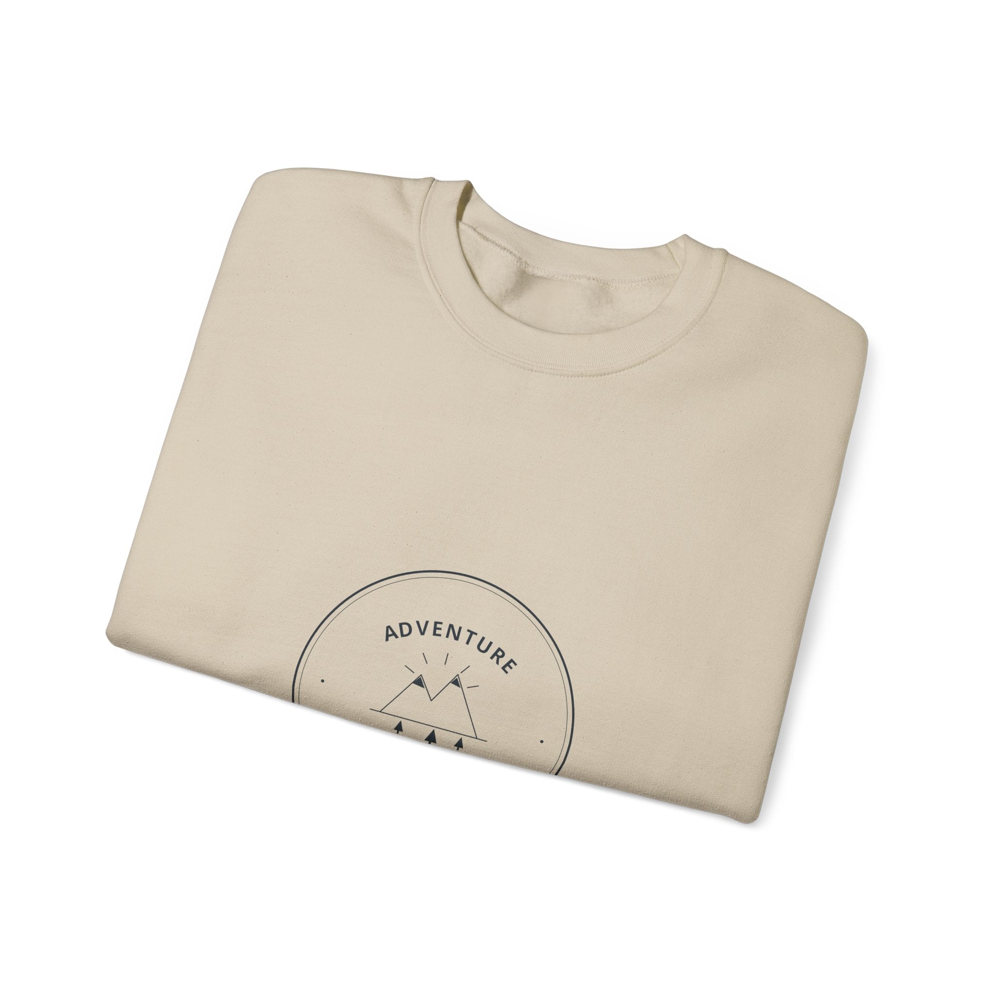 Adventure Awaits Crewneck for Road Trippers, Cold Mornings in the Van
