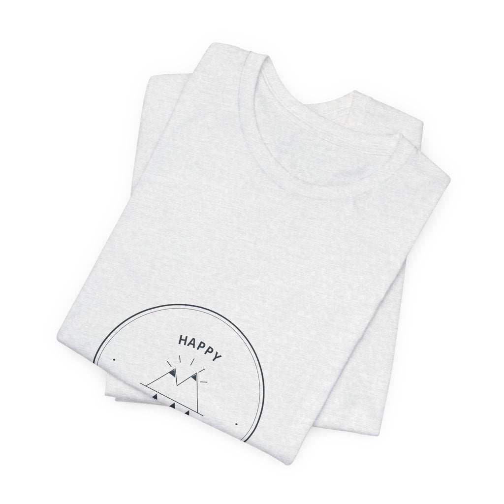 Happy Camper Tee for Weekend Campers, Campfire Nights and Slow Tent Mornings