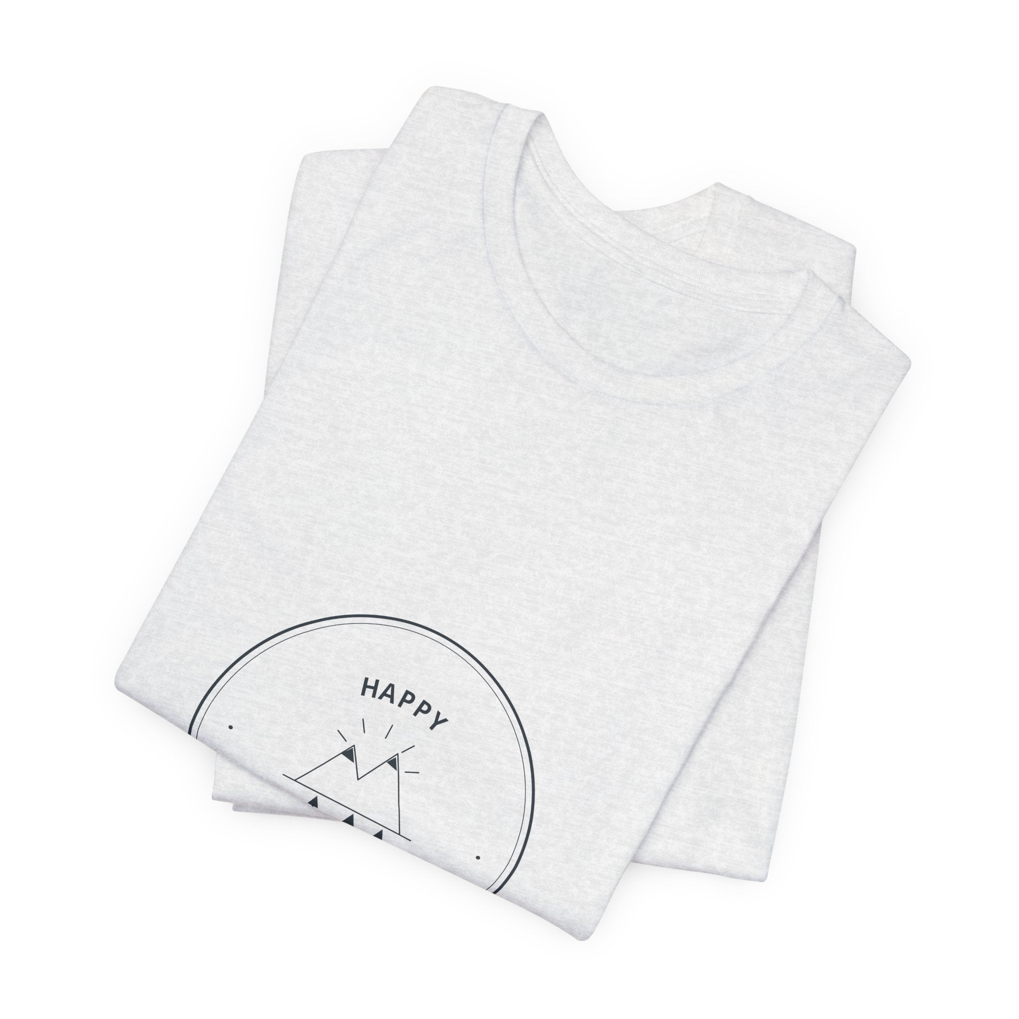 Happy Camper Tee for Weekend Campers, Campfire Nights and Slow Tent Mornings