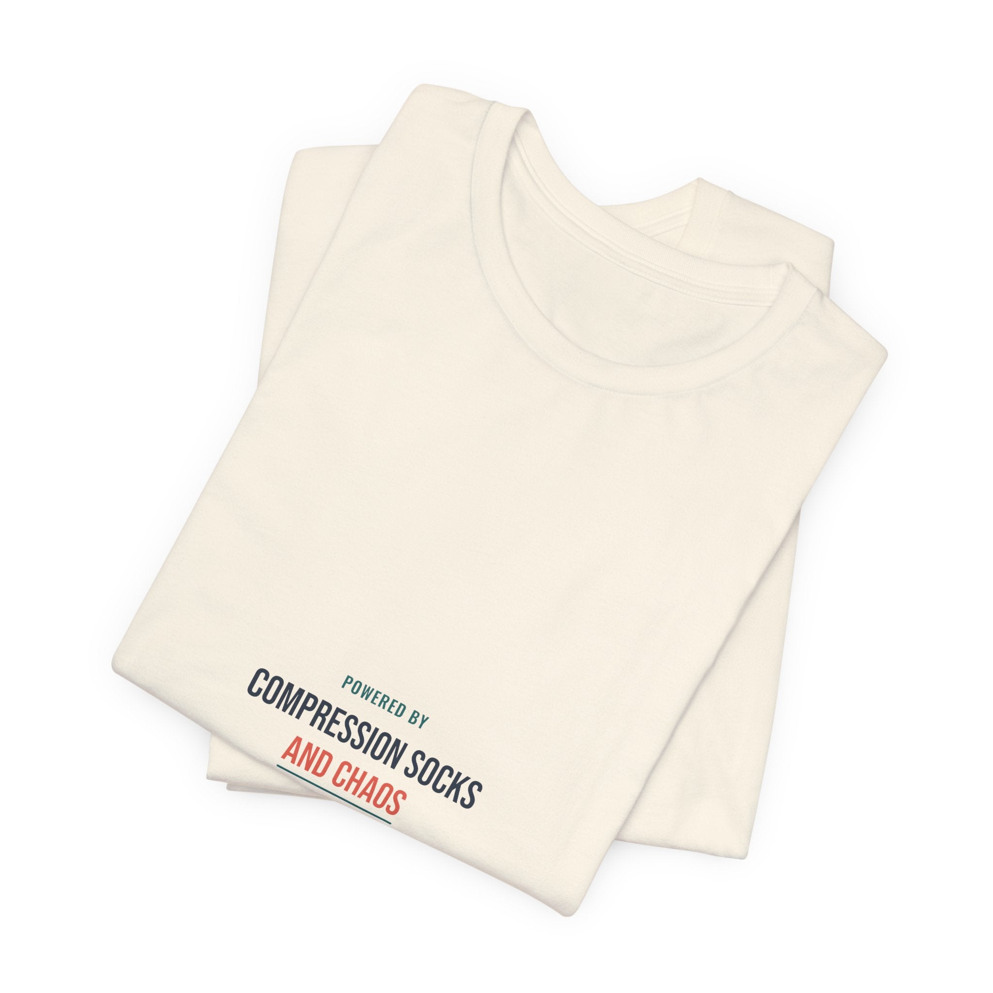 Compression Socks and Chaos Tee for Nurses, Off Shift Wear and Nurses Week Gifts