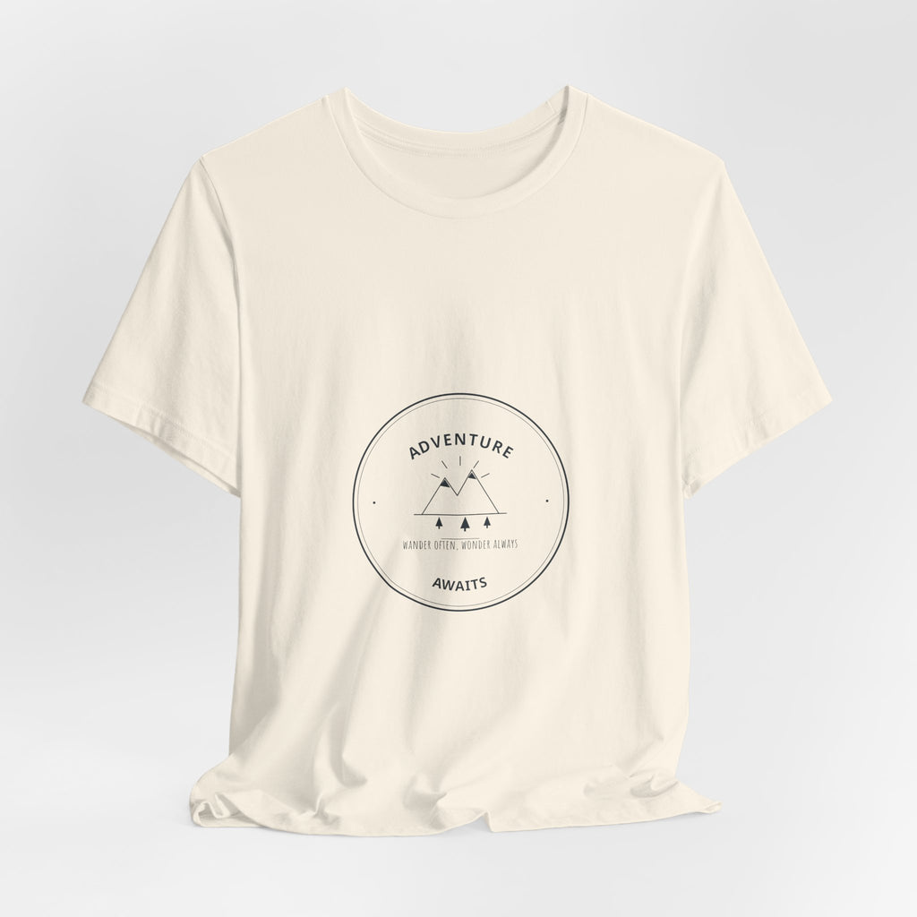 Adventure Awaits Tee for Road Trippers, Long Drives and First Coffee at a Rest Stop