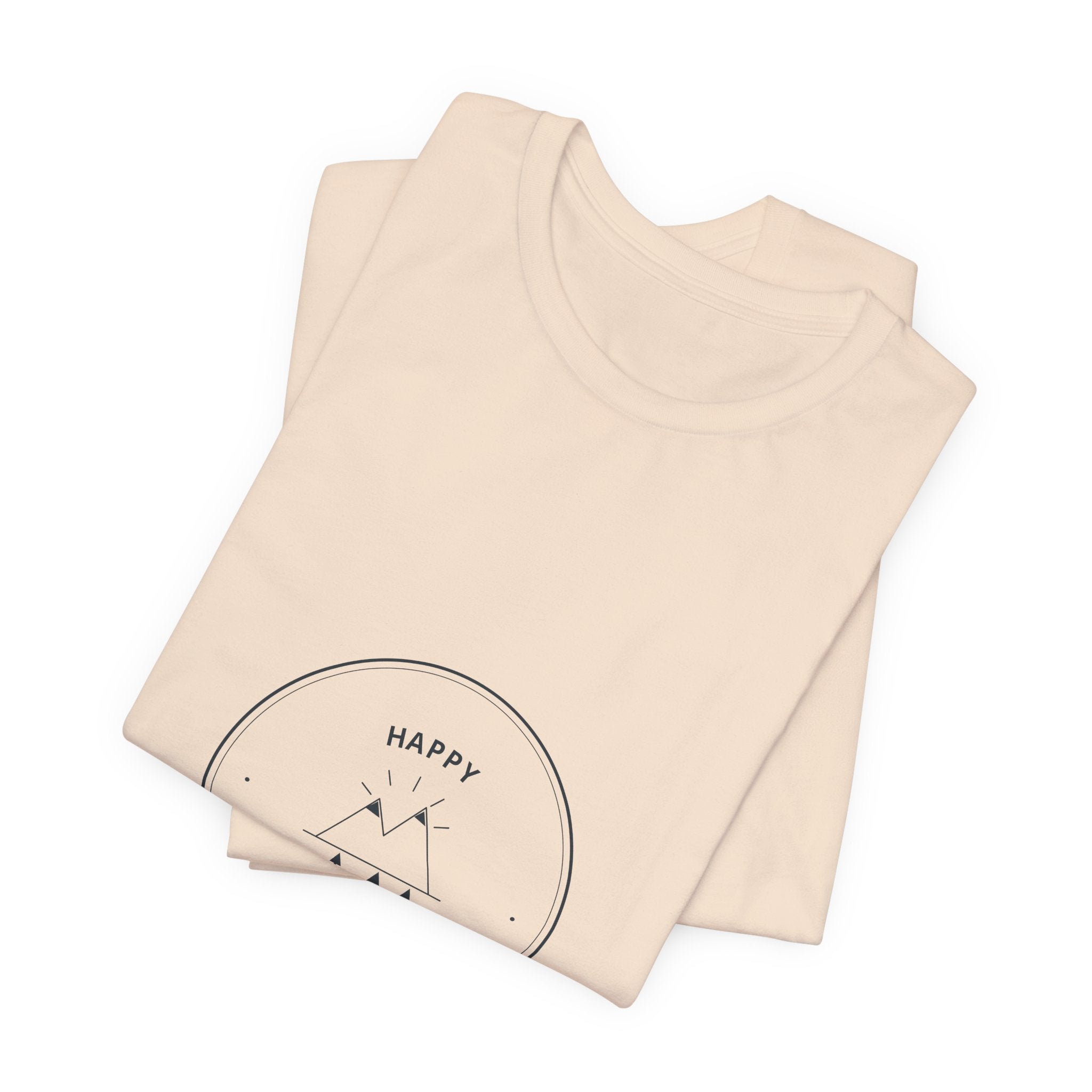 Happy Camper Tee for Weekend Campers, Campfire Nights and Slow Tent Mornings