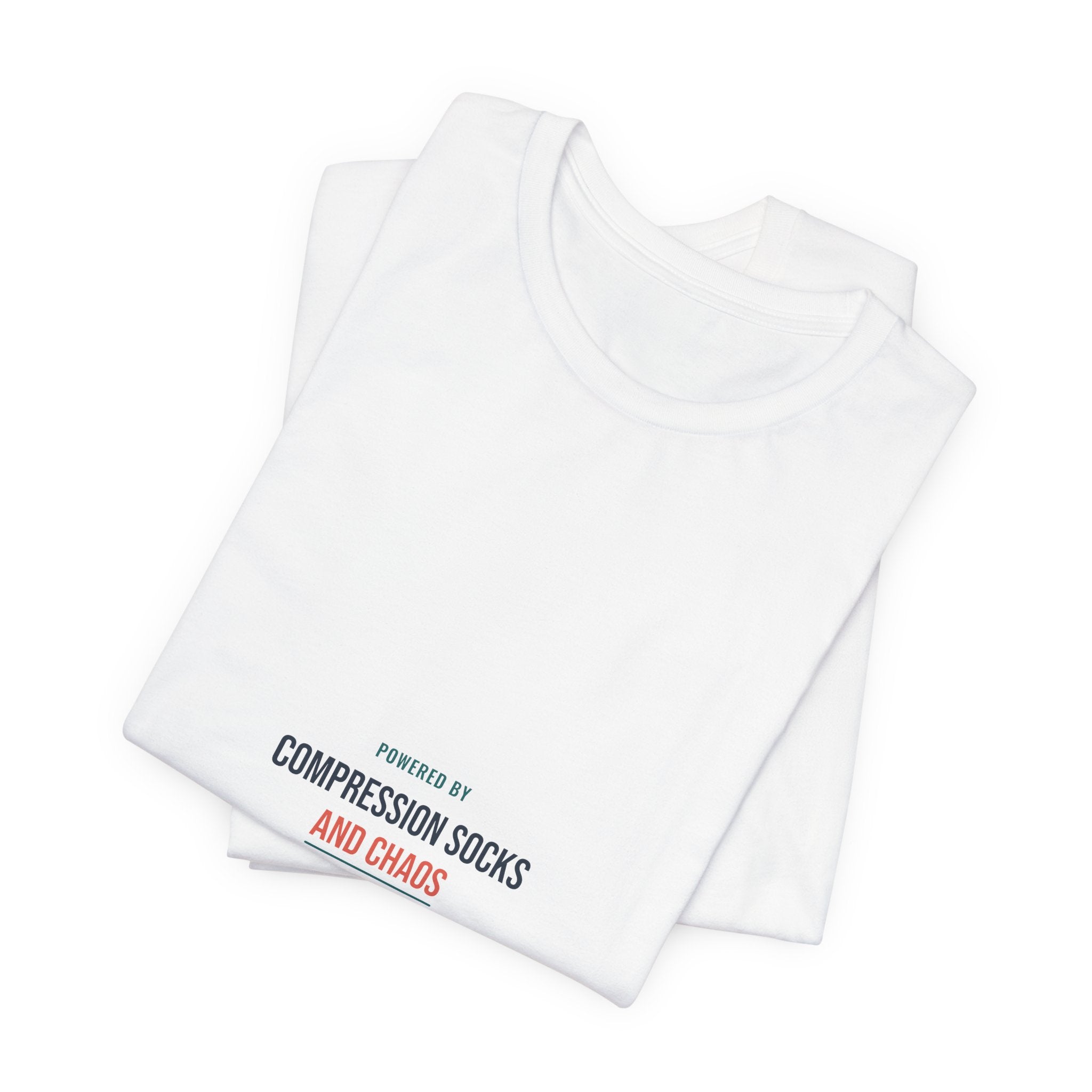 Compression Socks and Chaos Tee for Nurses, Off Shift Wear and Nurses Week Gifts