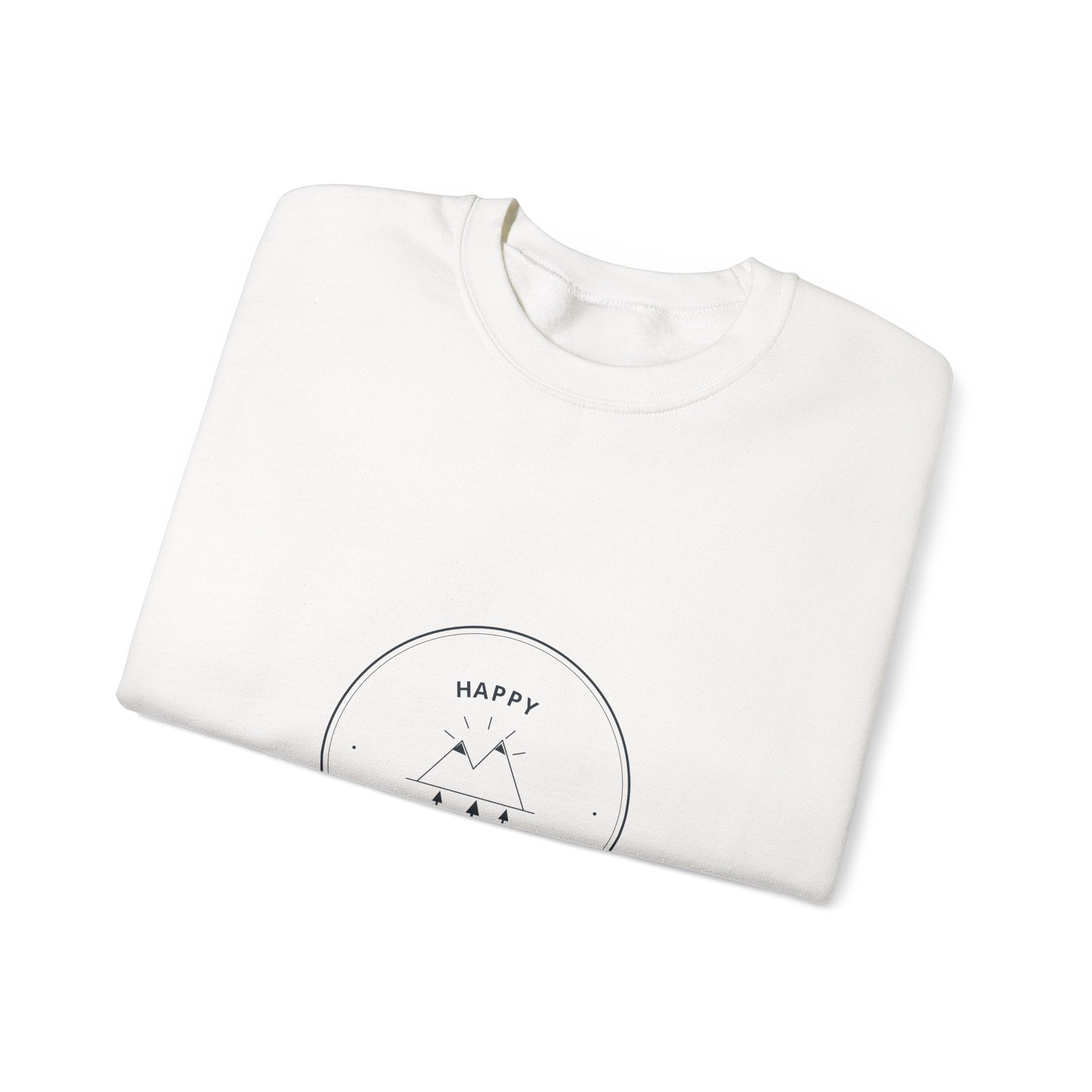 Happy Camper Crewneck for Weekend Campers, Chilly Nights Around the Fire