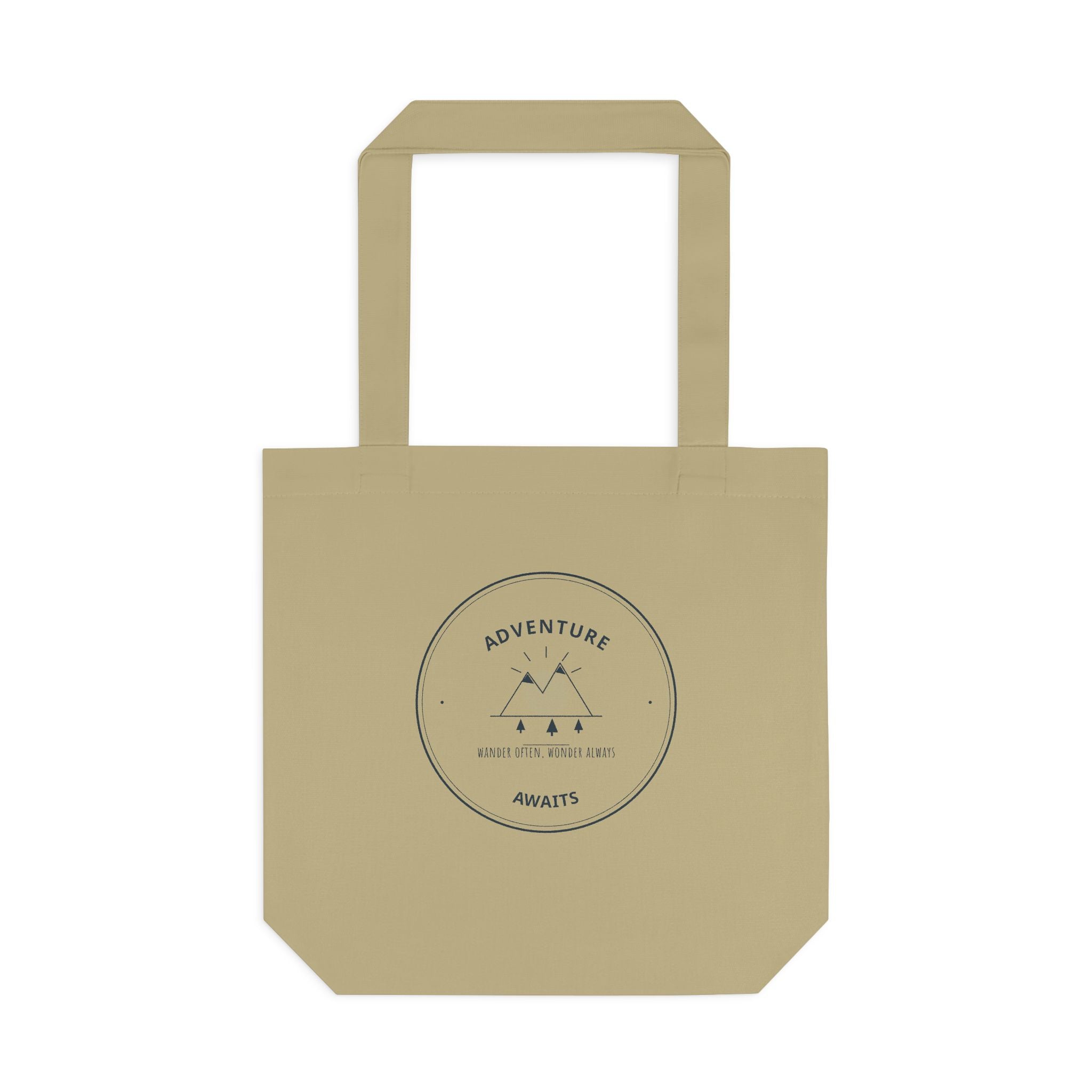 Adventure Awaits Canvas Tote for Road Trippers, Snacks and Maps on the Passenger Seat