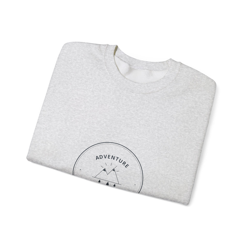 Adventure Awaits Crewneck for Road Trippers, Cold Mornings in the Van